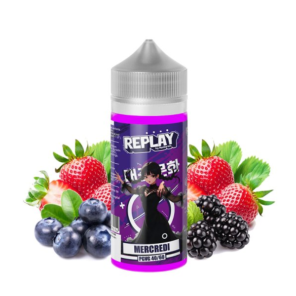 Mercredi 0mg 100ml - Replay by Liquidarom